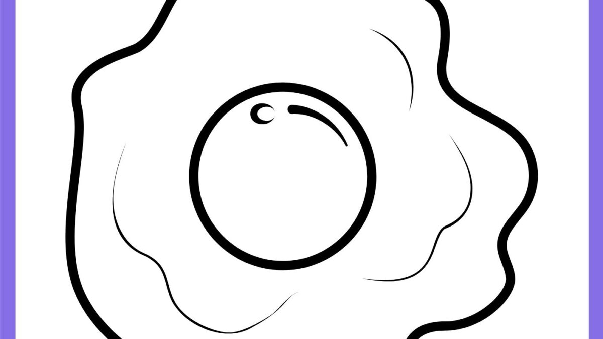 desenho de ovo para pintar