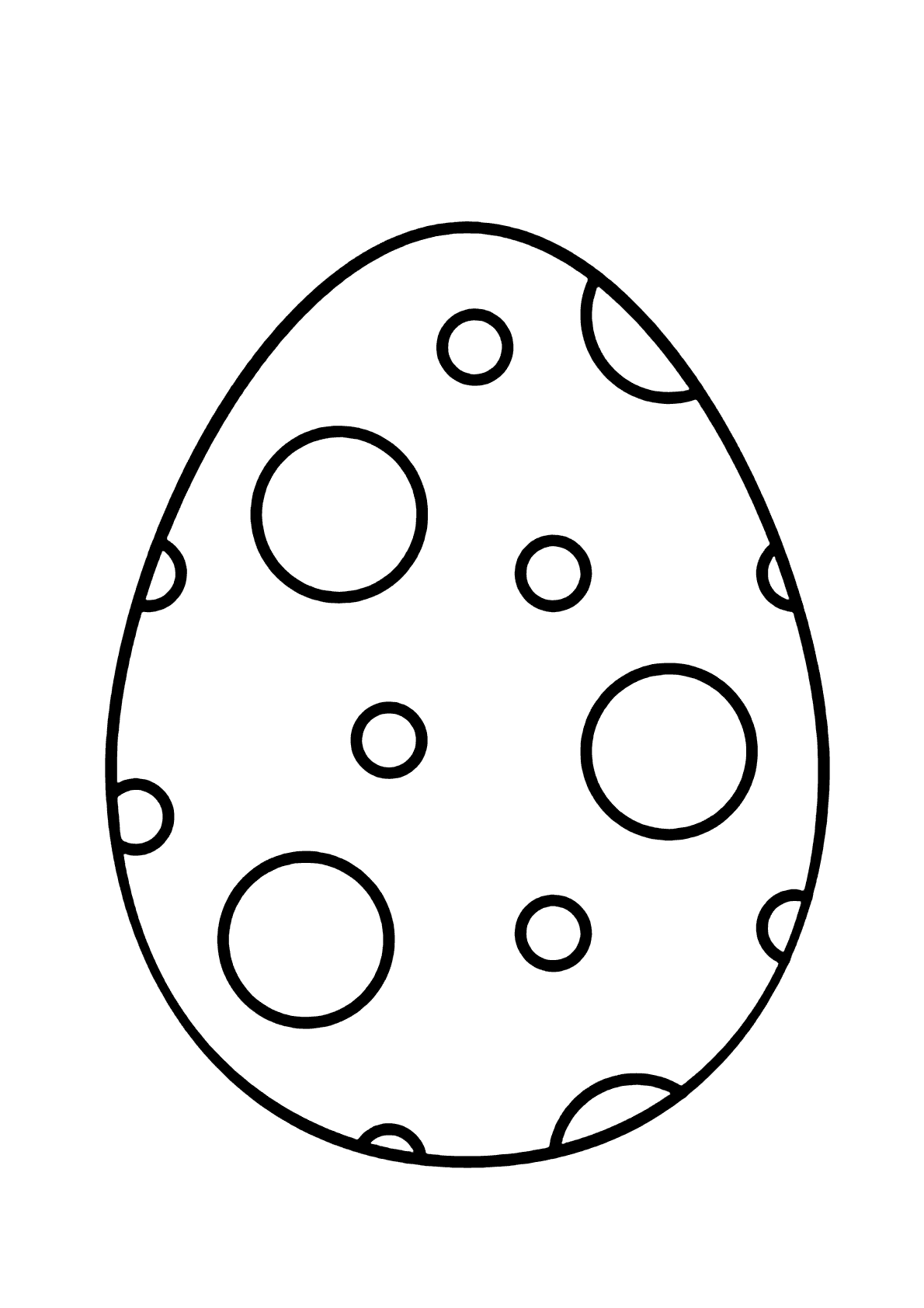 desenho de ovo decorado para imprimir