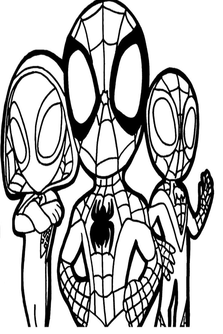 desenho homem aranha fácil