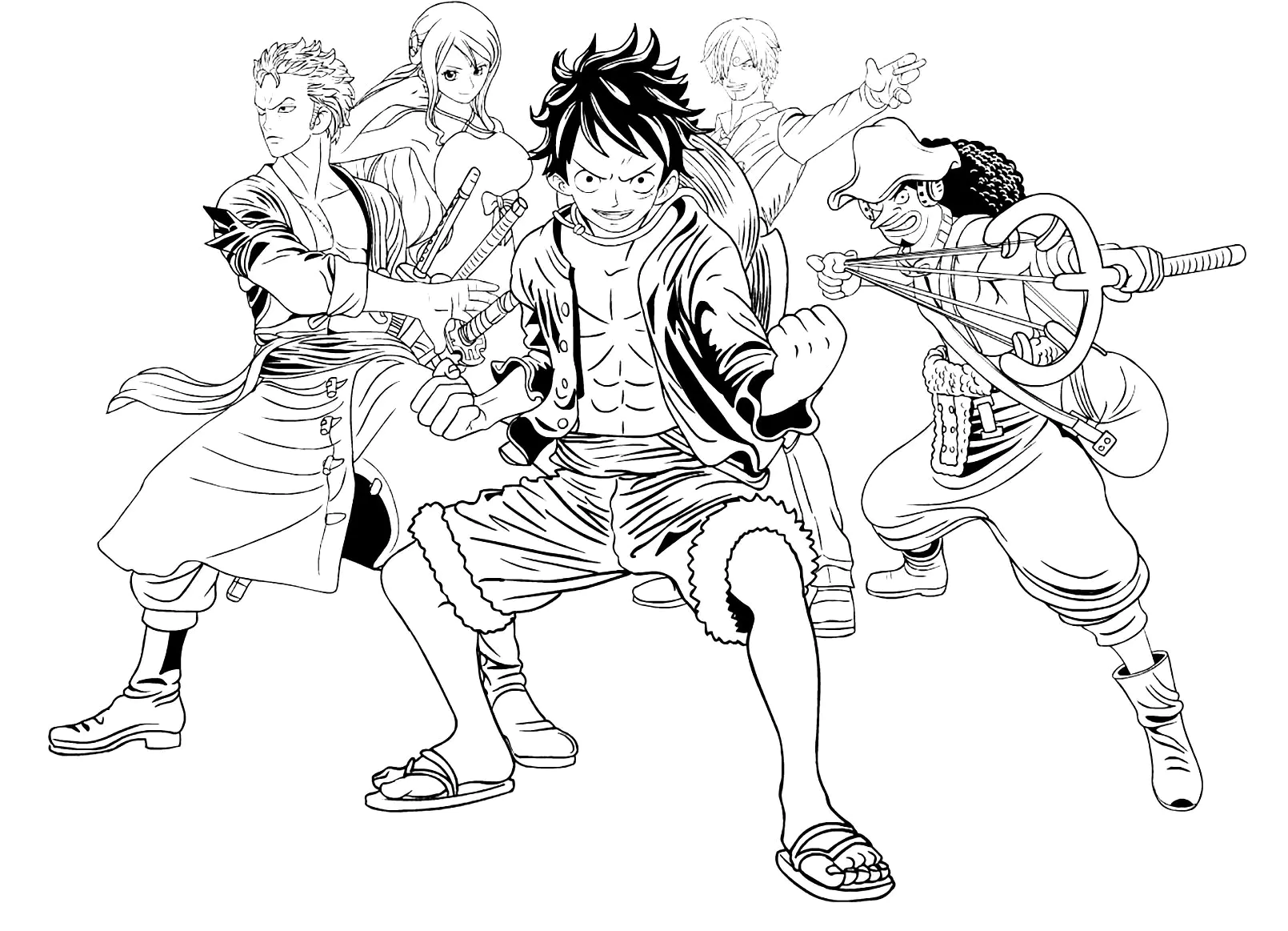 Zoro One Piece para colorir
