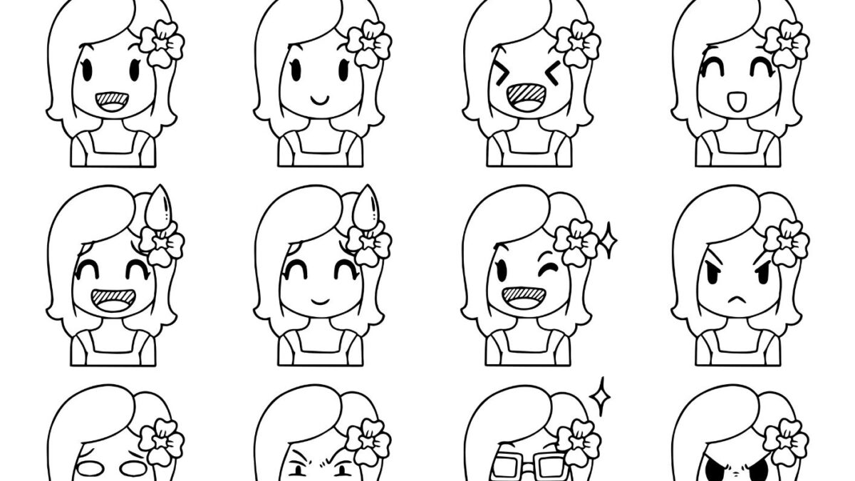 carinhas de emoções para imprimir e pintar