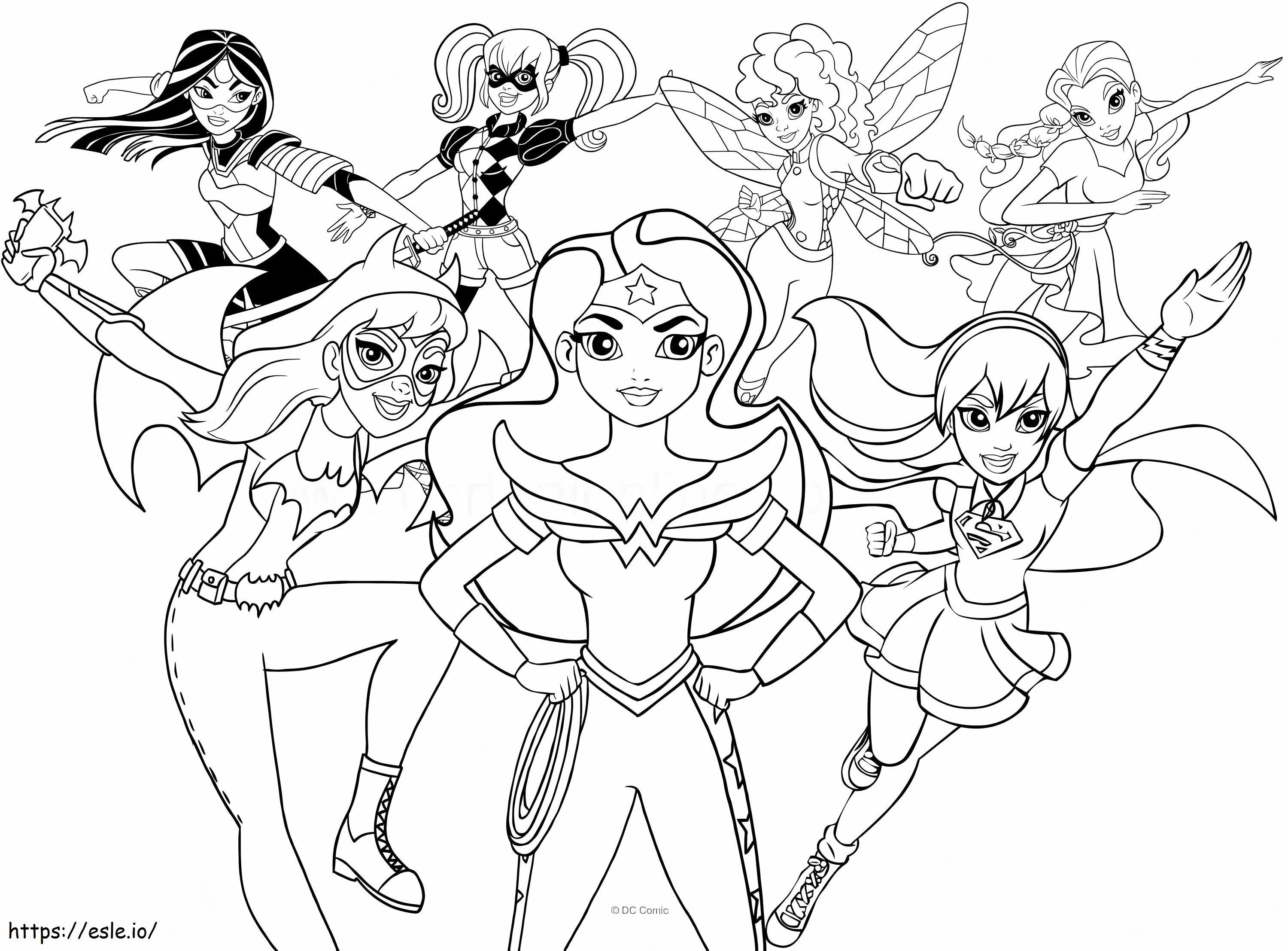 páginas para colorir dc comics