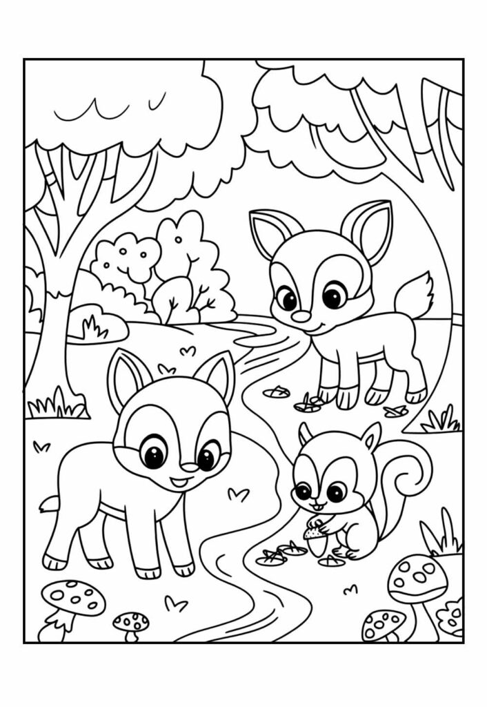 desenhos de natureza para imprimir e colorir