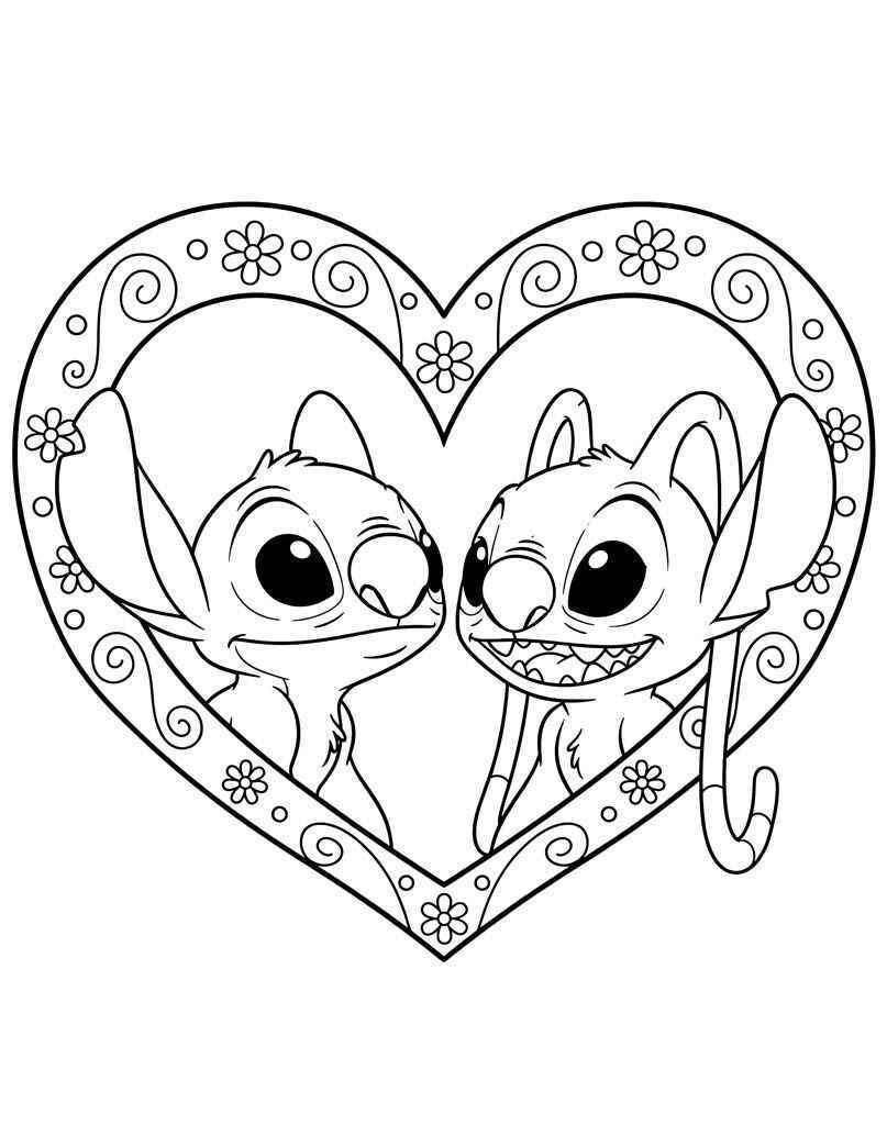 páginas para colorir stich