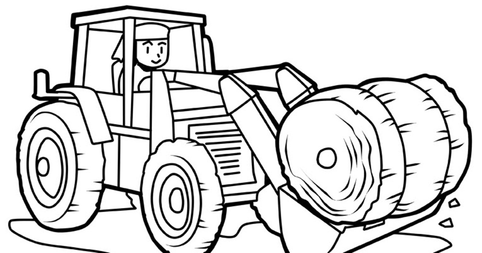 desenho de trator para pintar