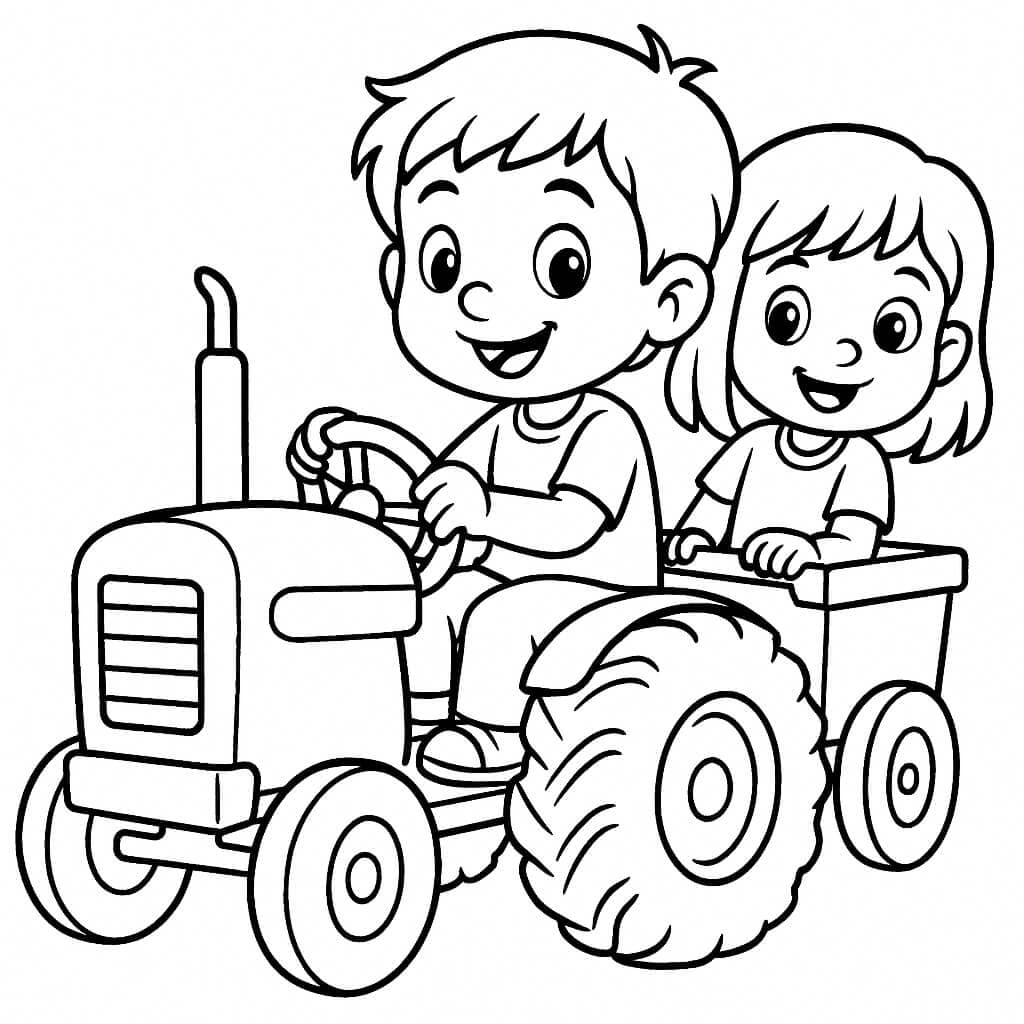 desenhos de máquinas agrícolas para colorir