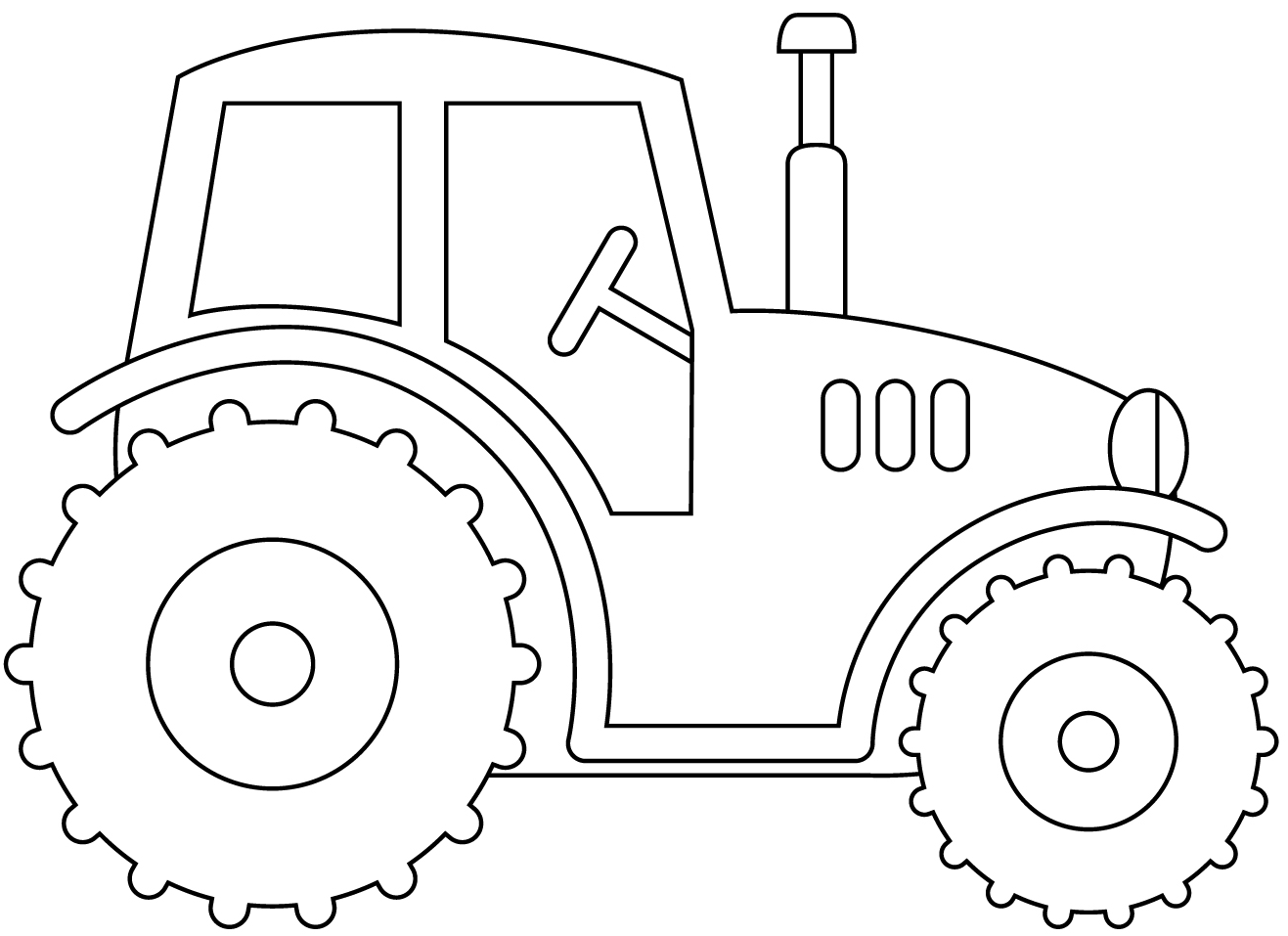 desenho de escavadeira para colorir
