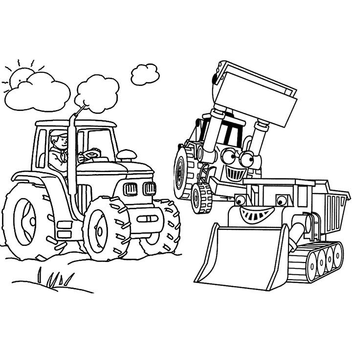 desenho de trator para pintar