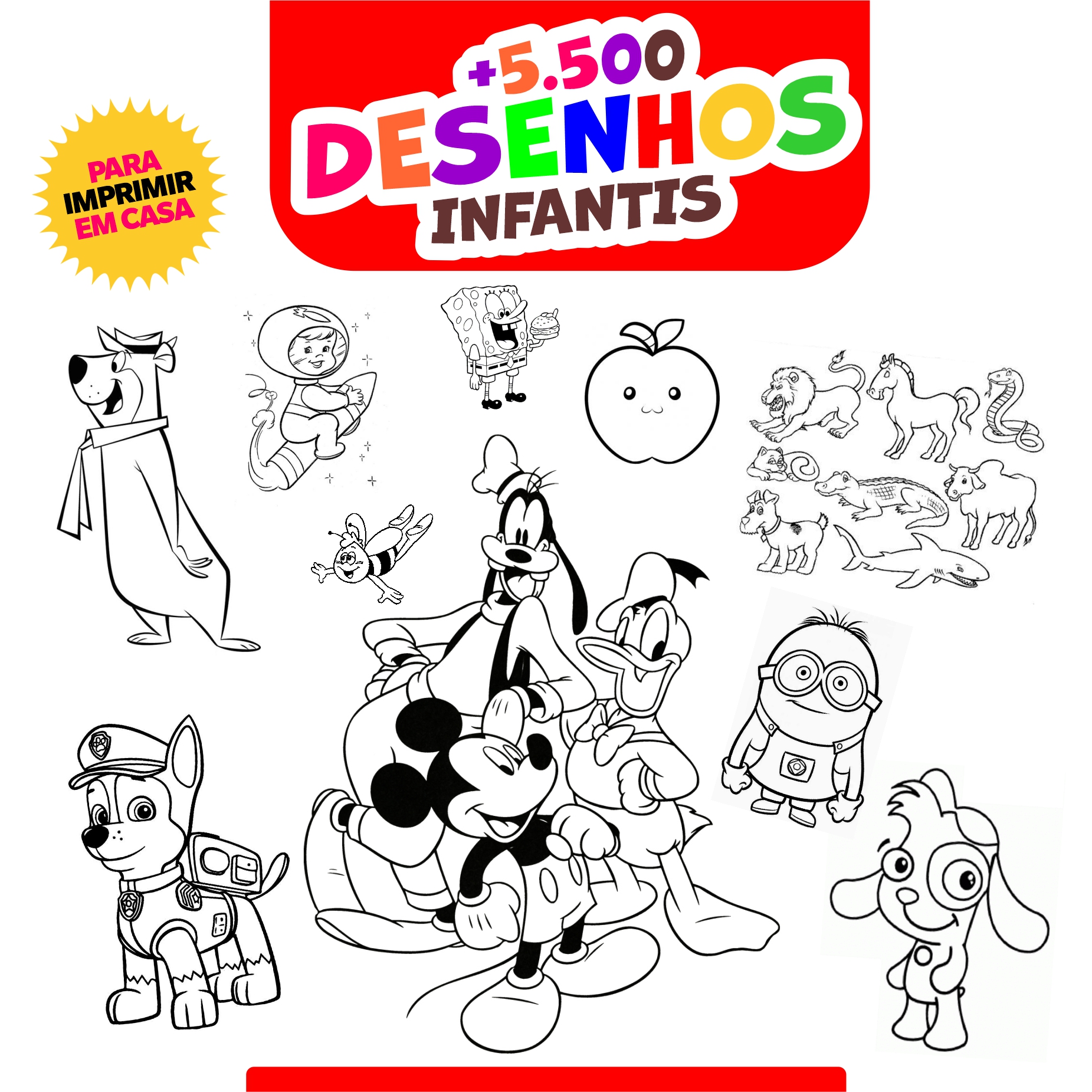 livrinhos de colorir para imprimir