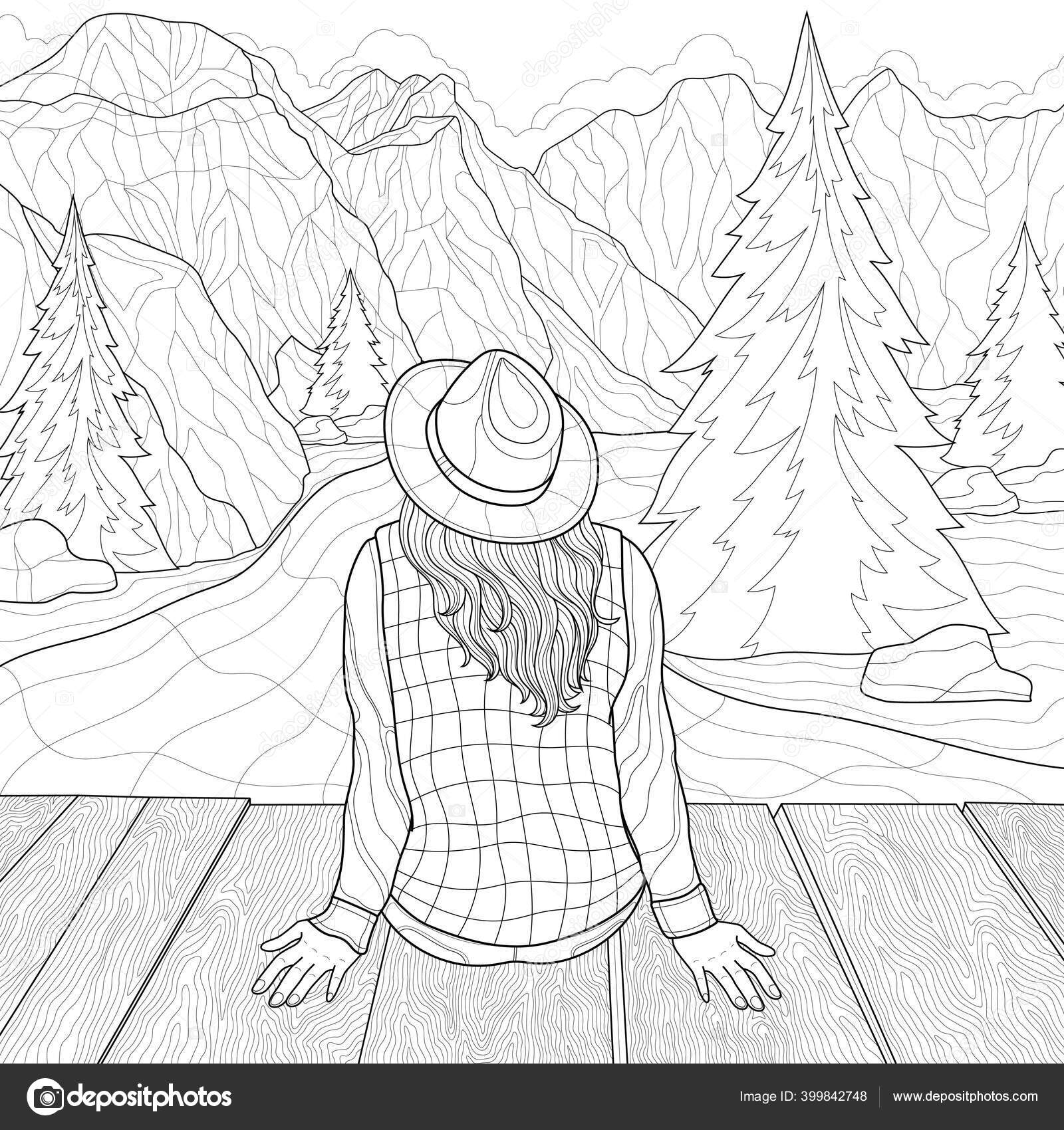 desenhos de paisagens para imprimir