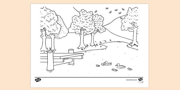 desenhos de paisagens para imprimir