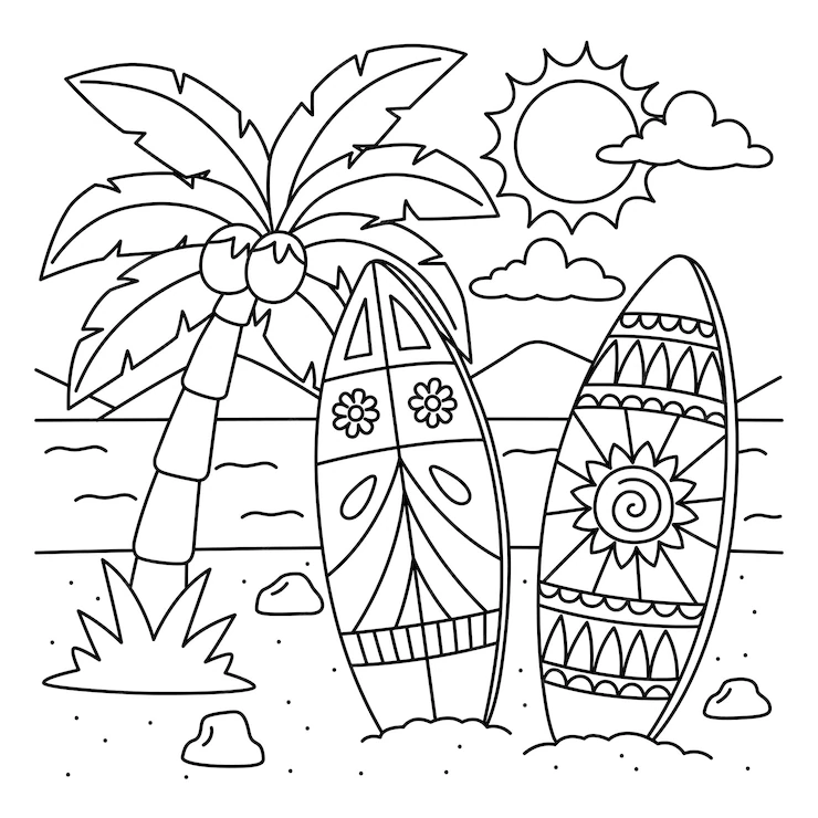 desenhos de cenários para pintar