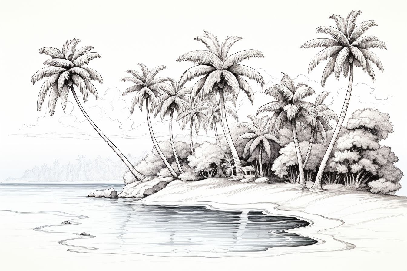 desenhos de praia para colorir