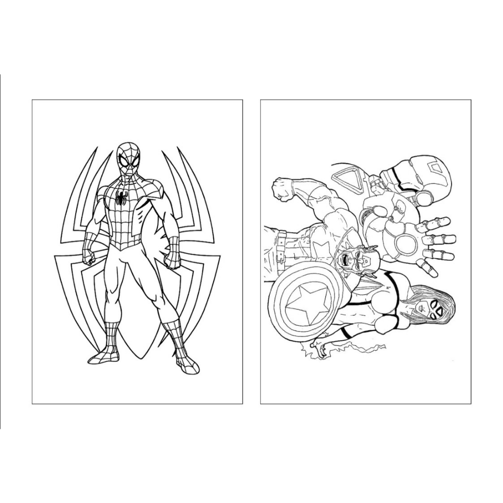 desenhos de heróis para imprimir