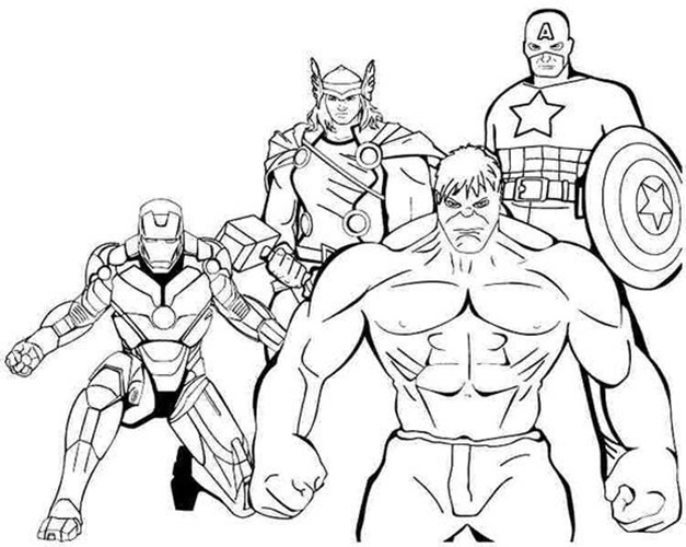 coloring pages superheroes