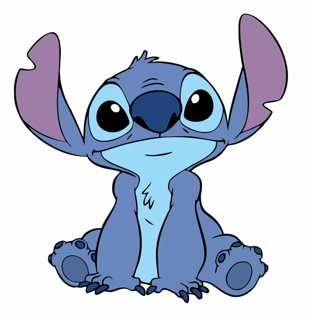 stitch para imprimir e colorir grátis