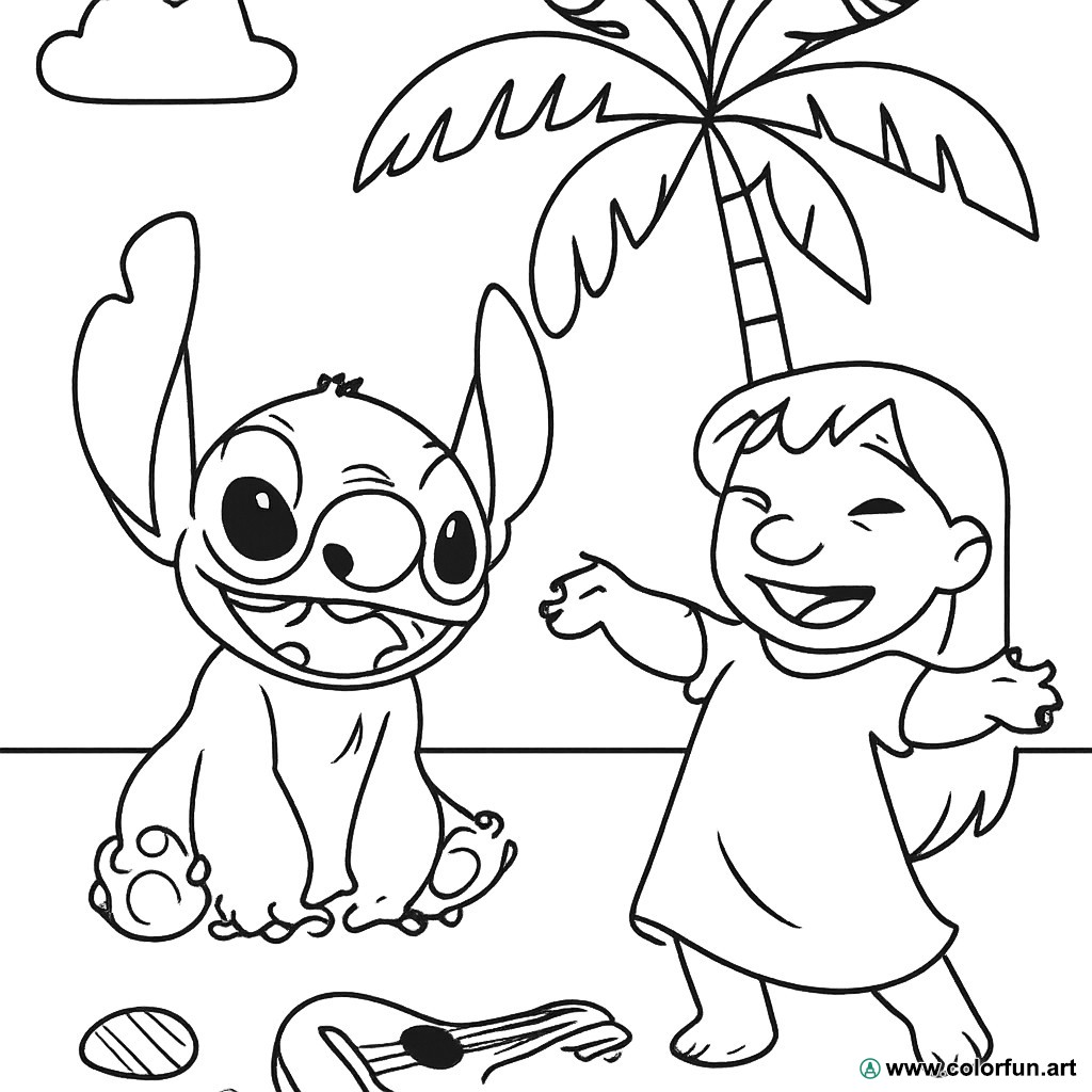 desenhos lilo e stitch para imprimir