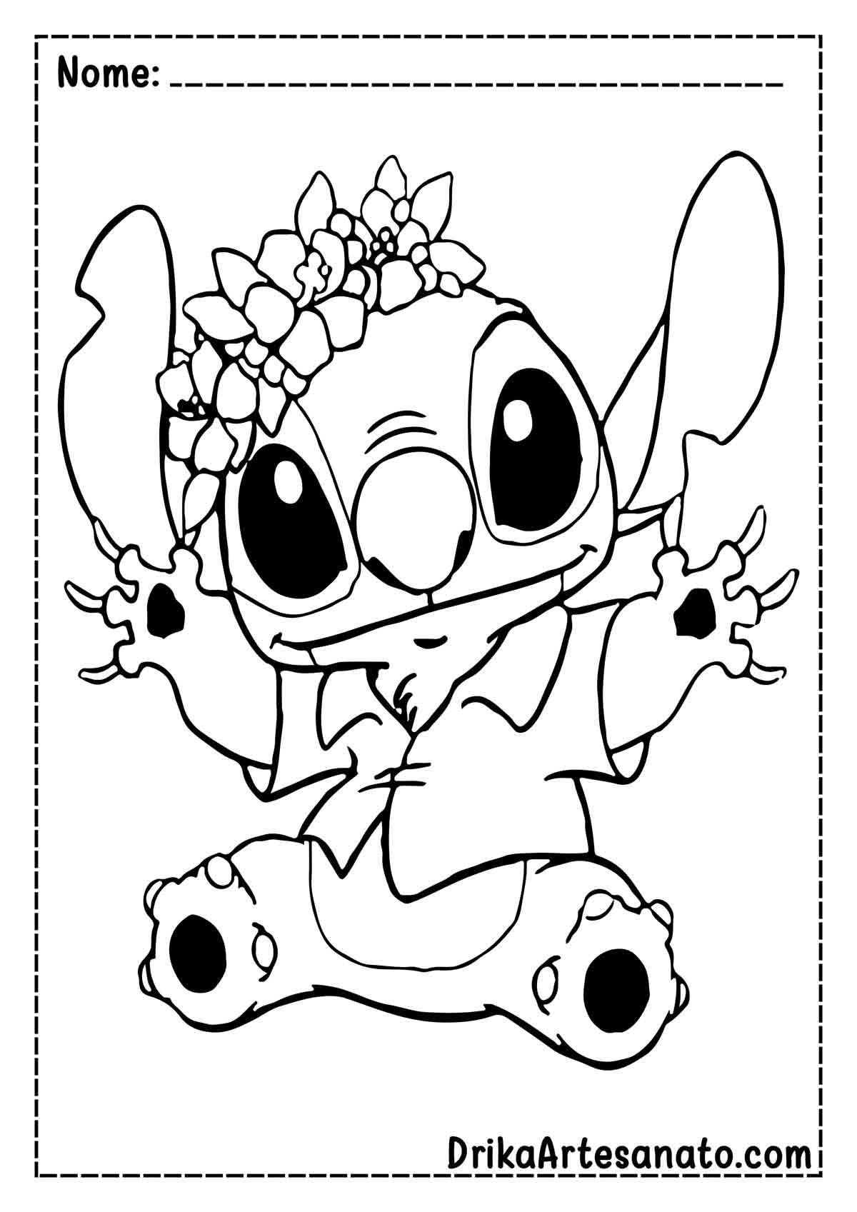 stitch halloween para imprimir