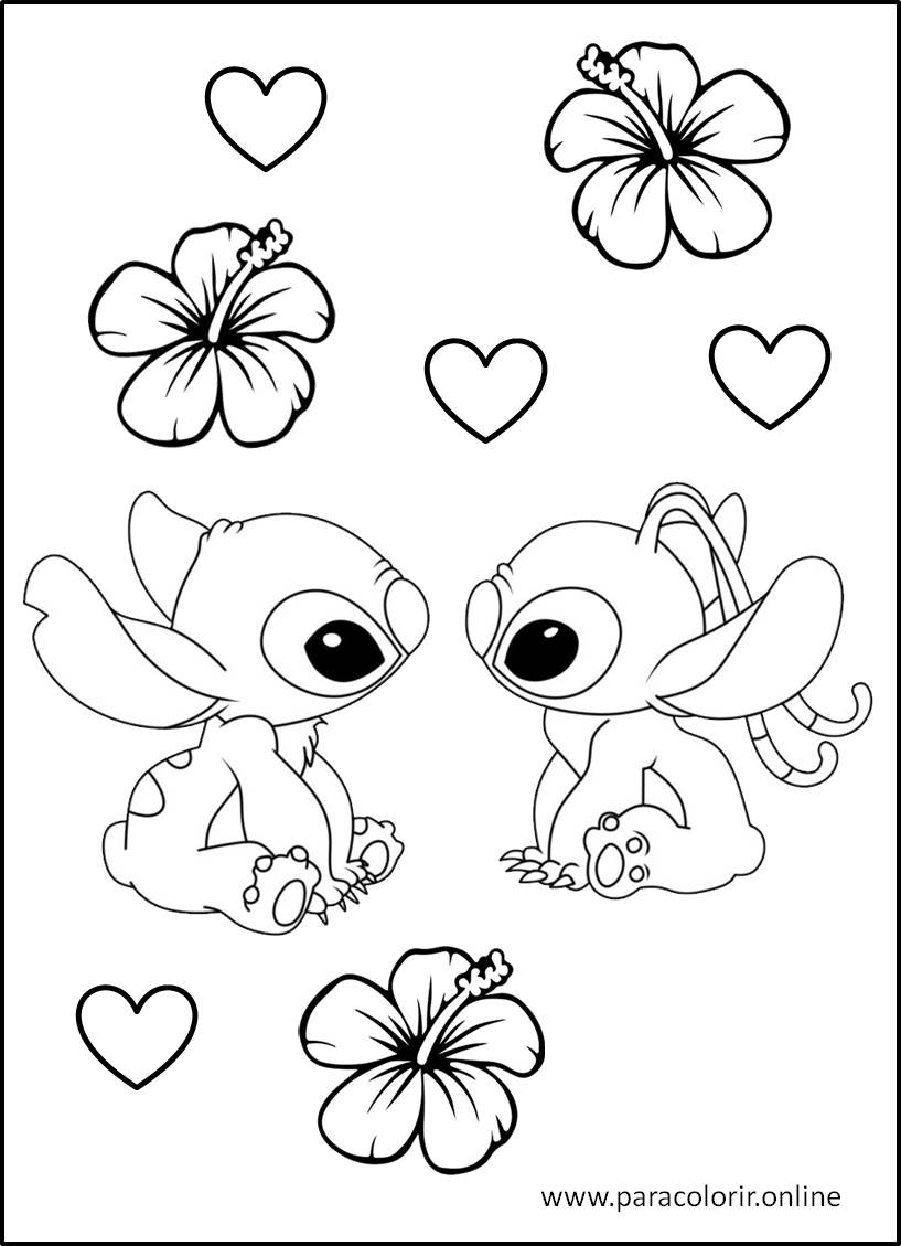 stitch natal para imprimir