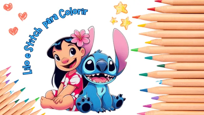 atividade stitch para crianças