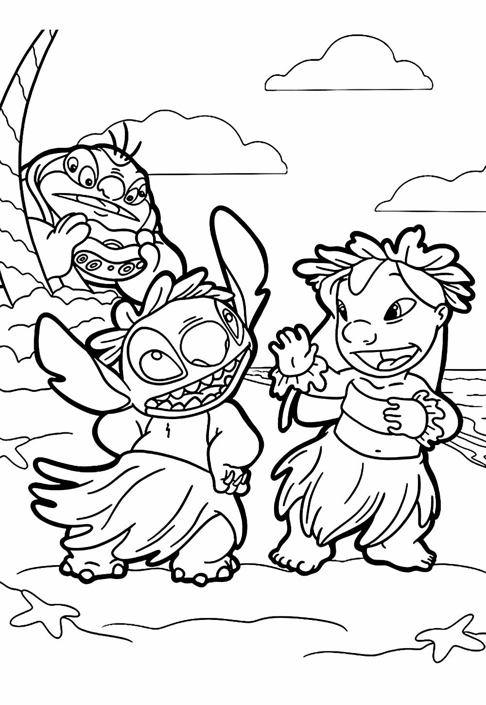 desenhos do stitch para pintar