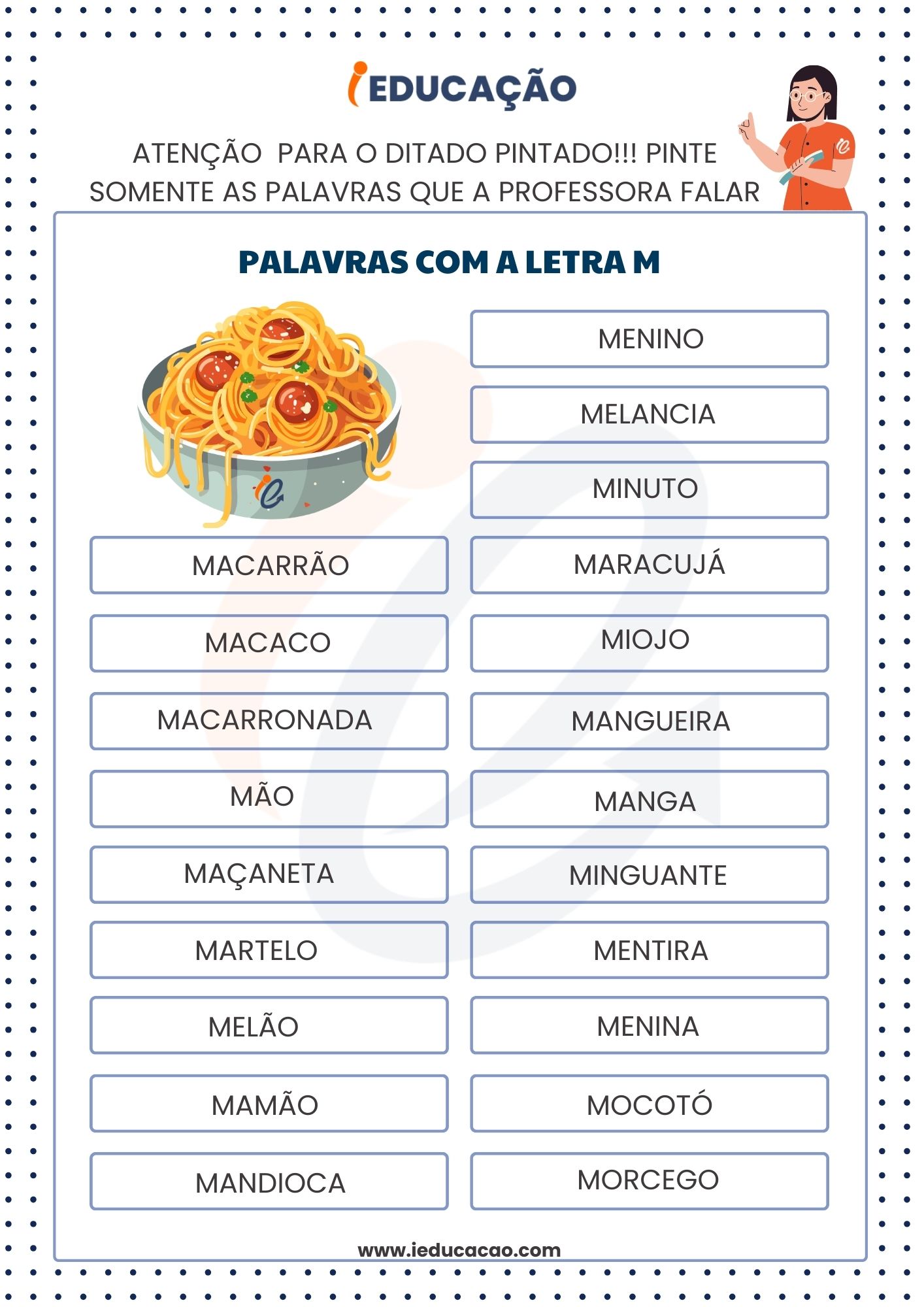 ditado de palavras 5 ano dificuldades ortográficas