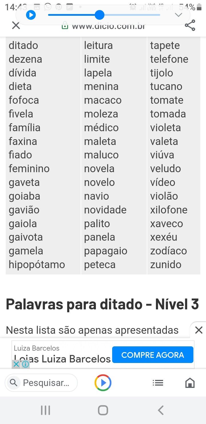 exercícios de ditado 5 ano