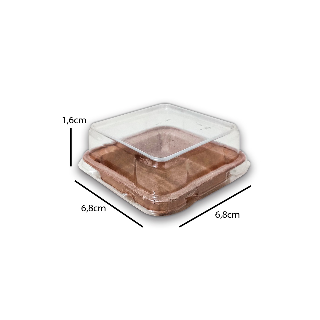 embalagem kraft para brownie