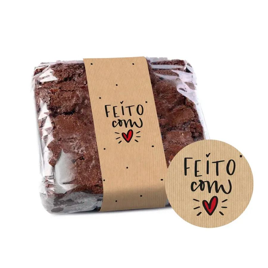 embalagem kraft para brownie