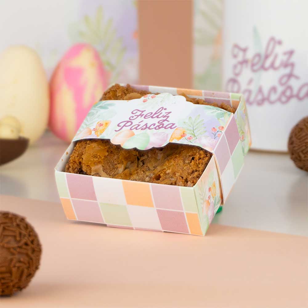 caixa para presente brownie