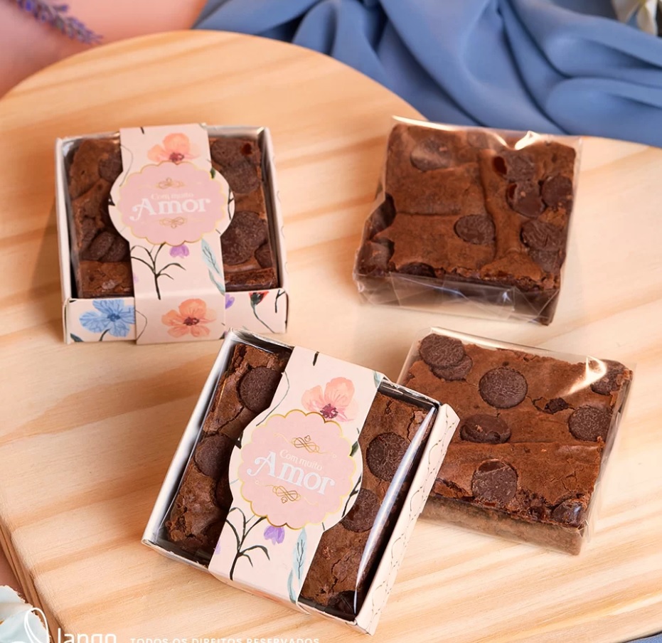 embalagem para brownie individual