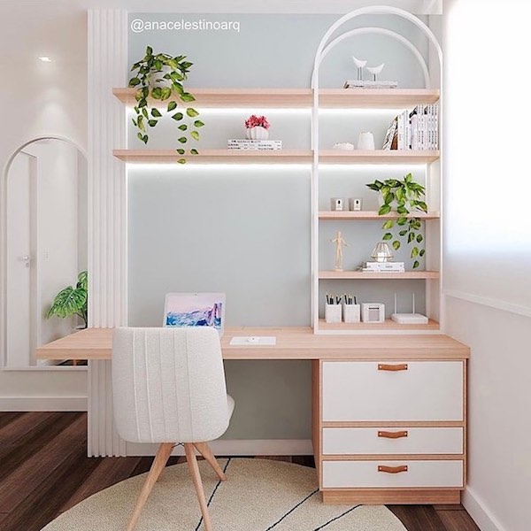 espaço de trabalho em casa funcional