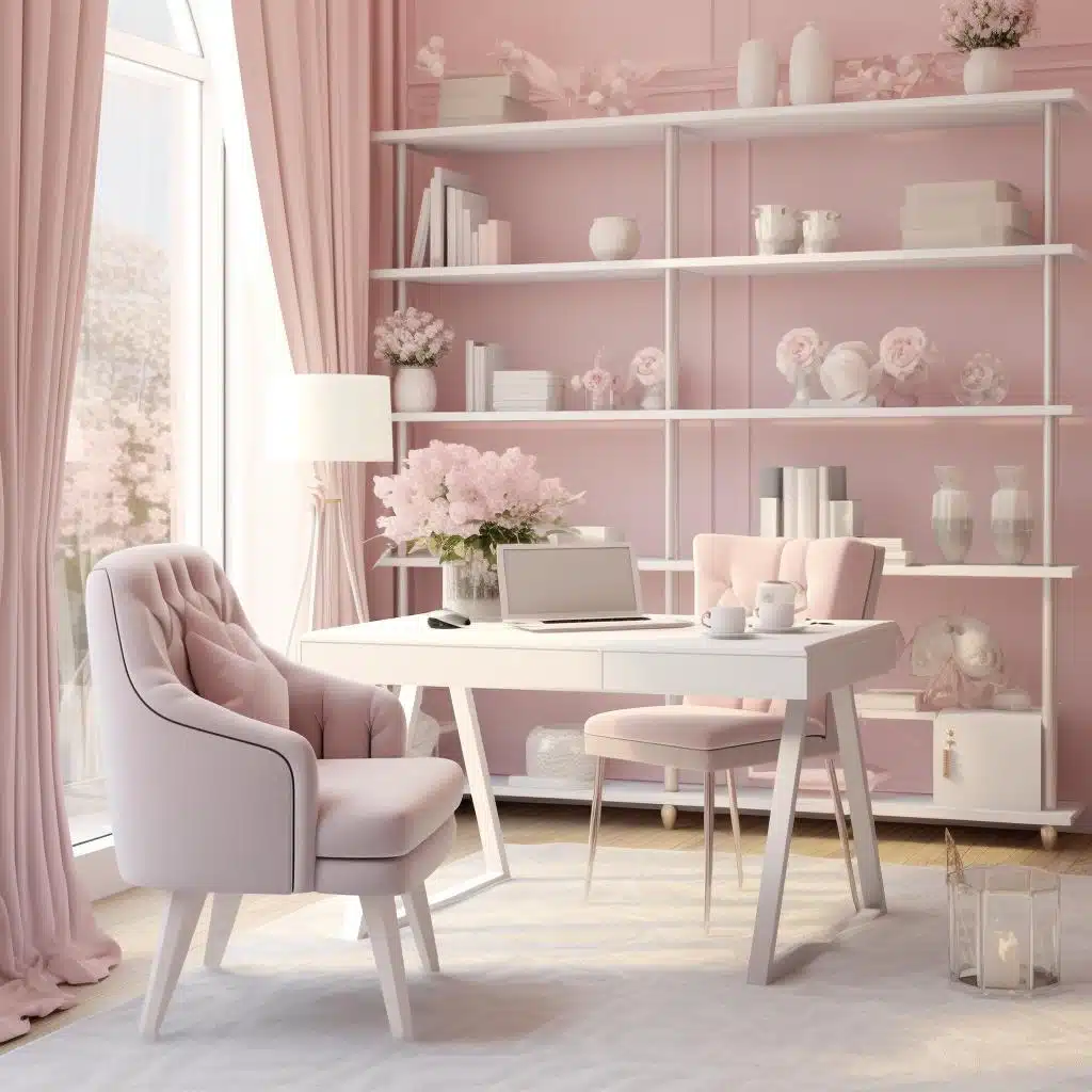 home office na sala de estar
