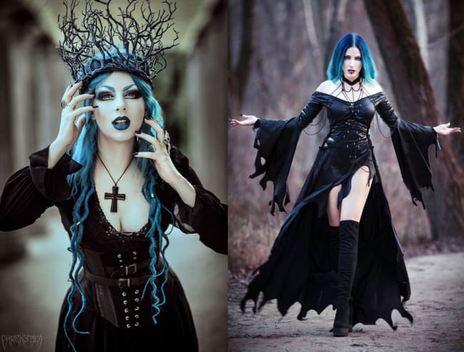fantasia halloween feminina improvisada