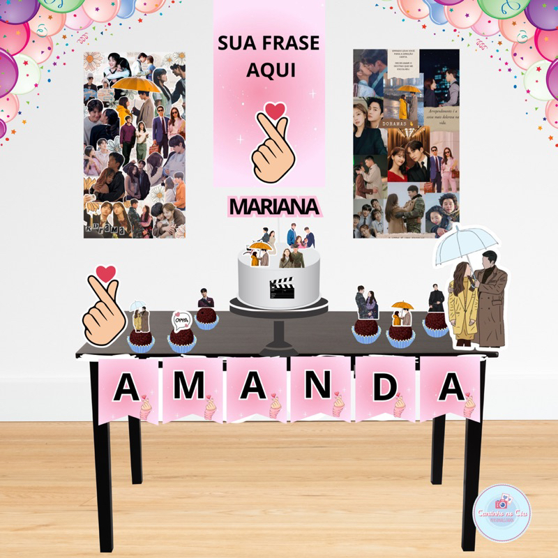 aniversário tema K-drama