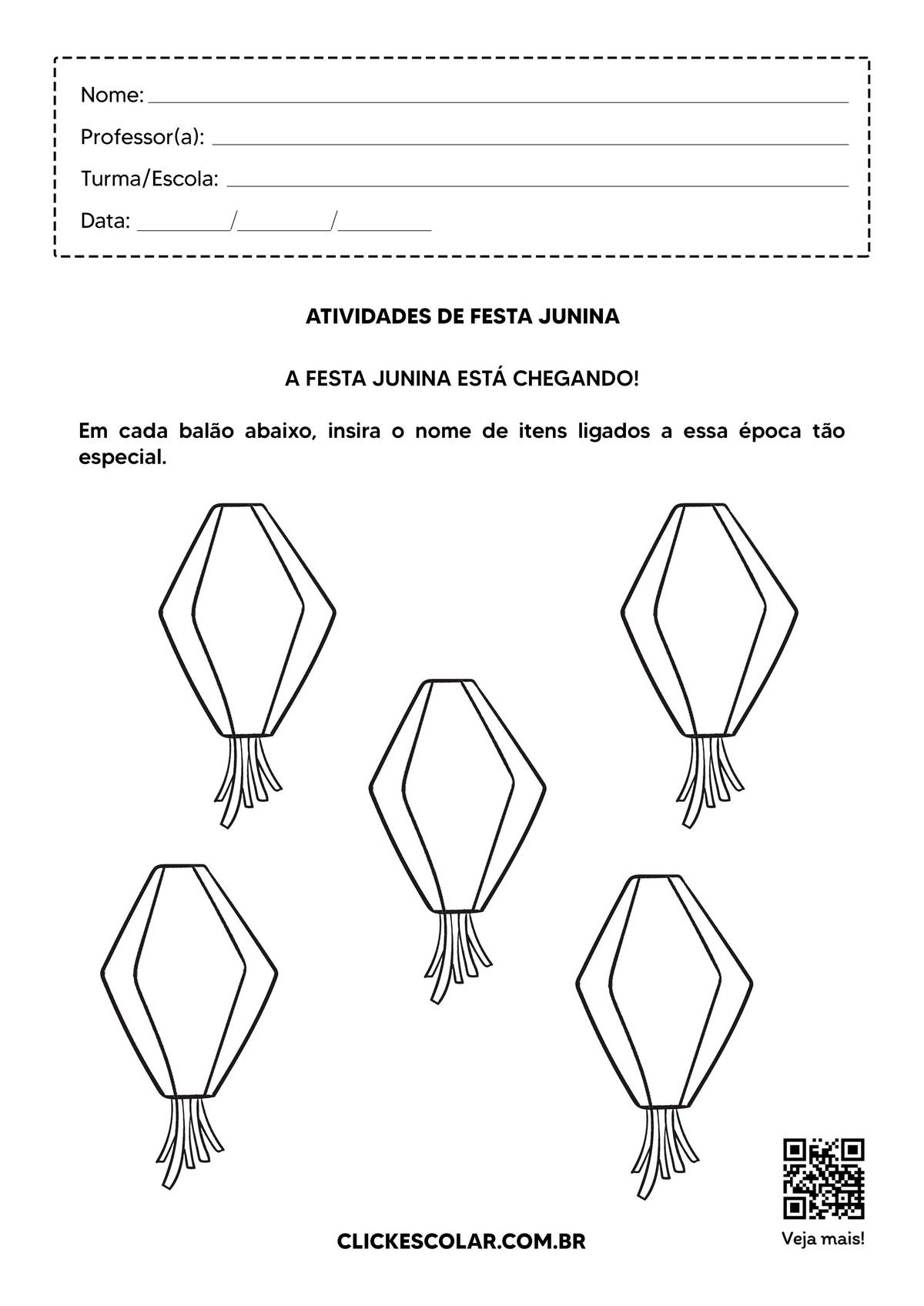 diy festa junina infantil