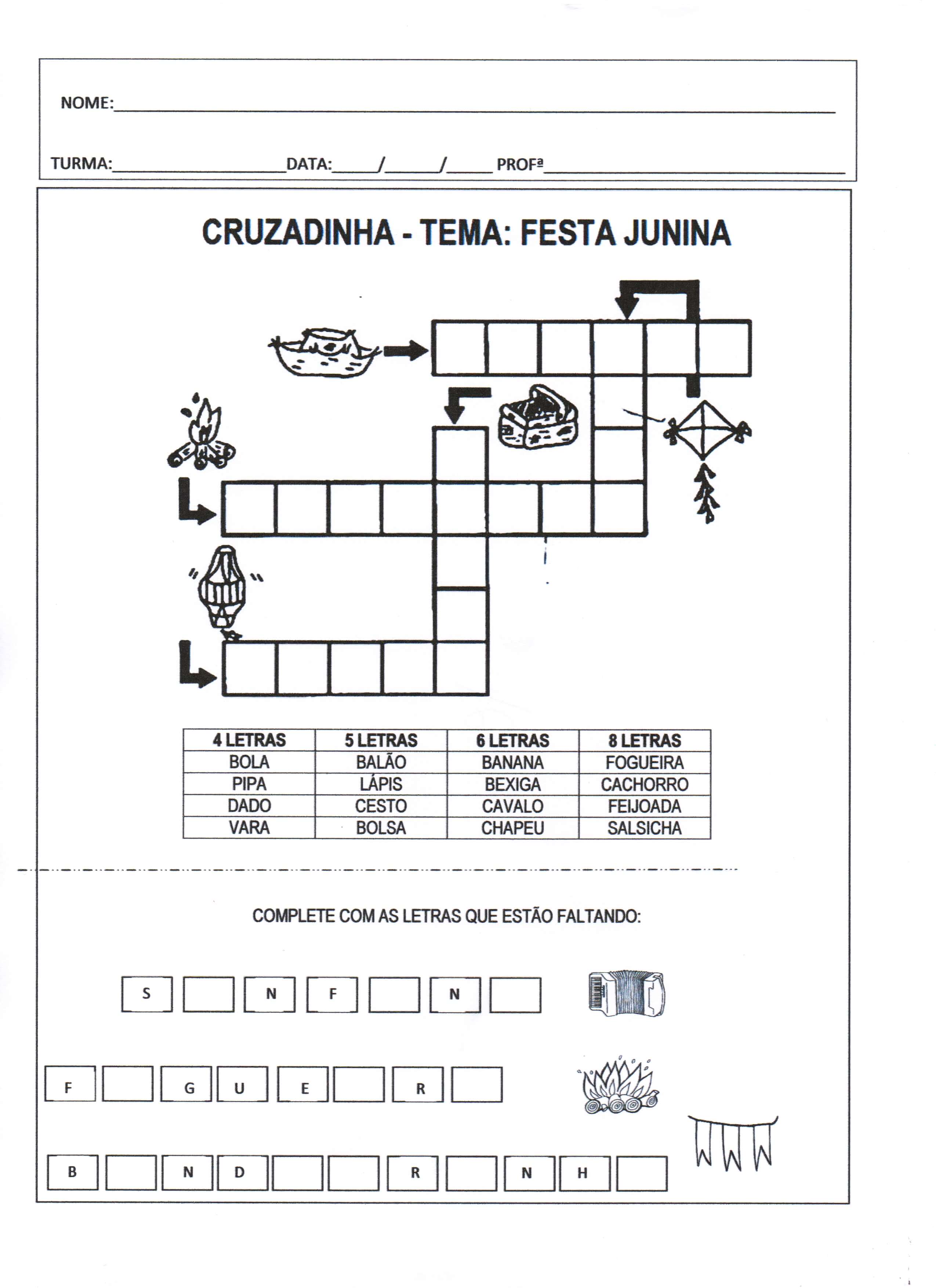 brincadeiras juninas para crianças