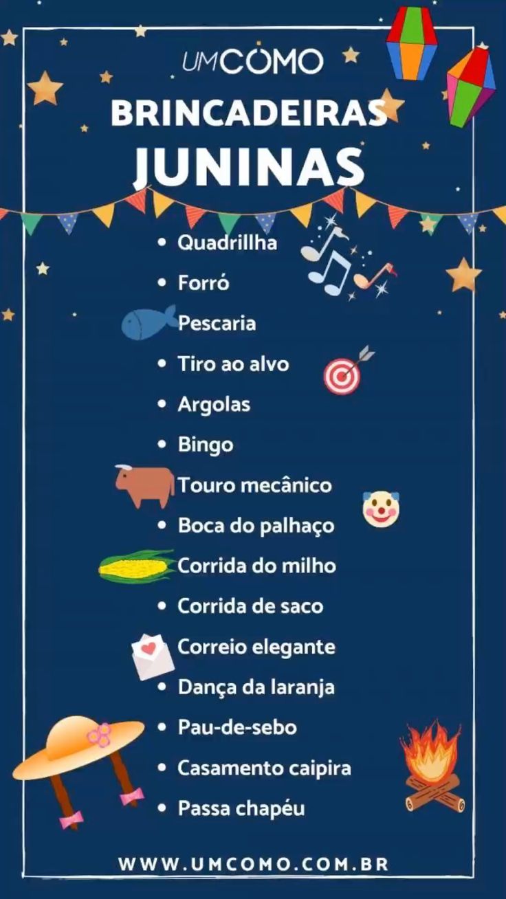 brincadeiras juninas para crianças