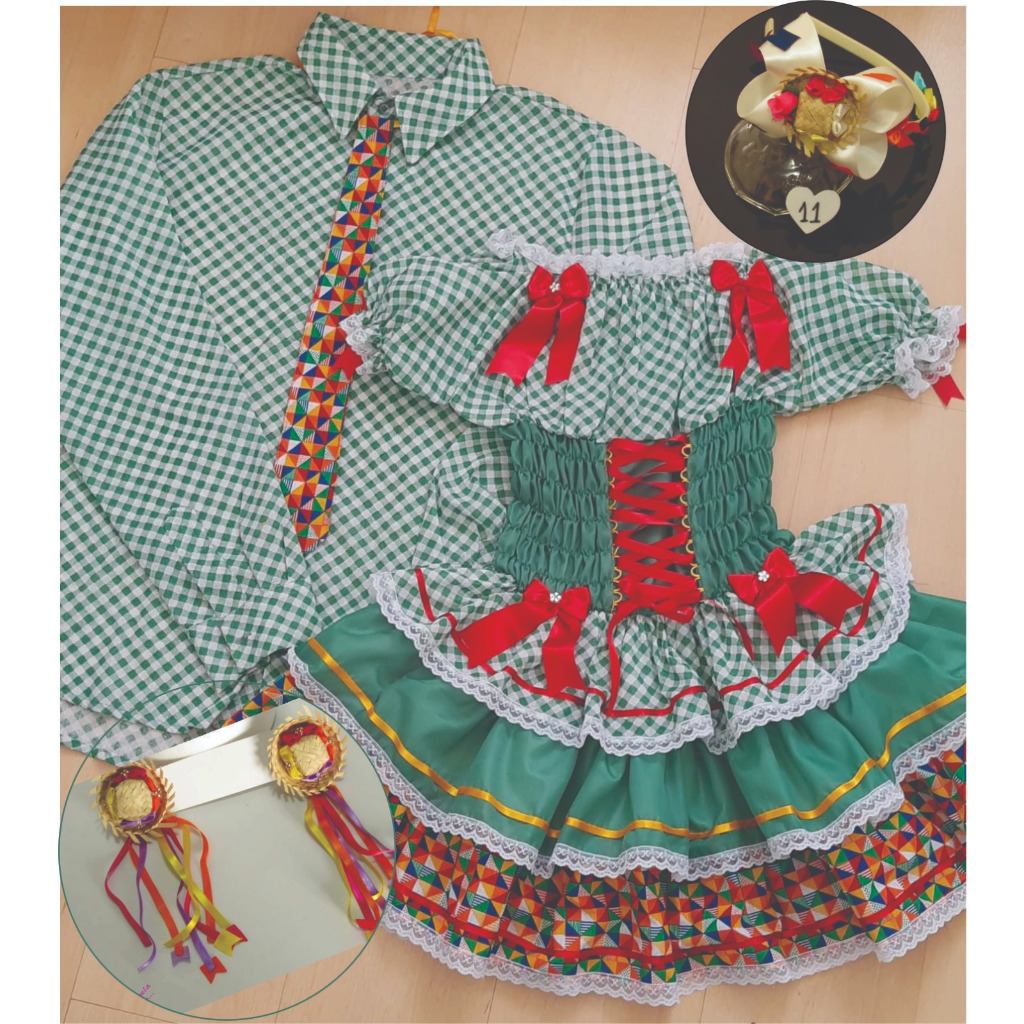 looks casal festa junina
