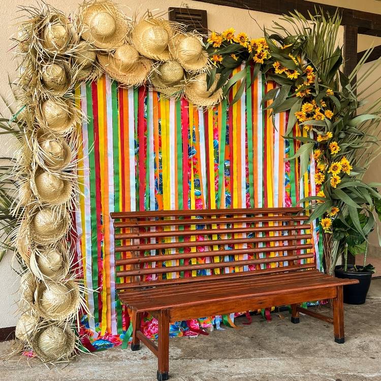 decoração junina com materiais reciclados