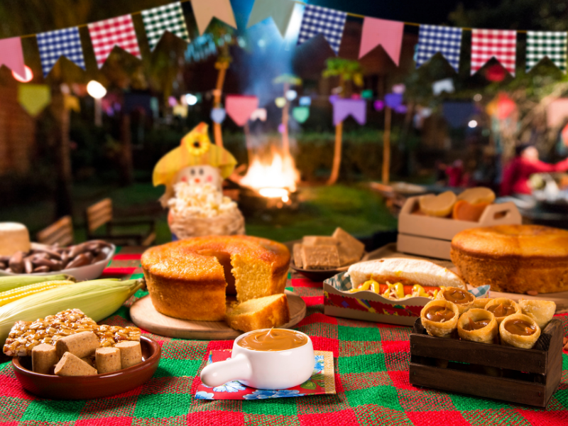 painel de festa junina DIY