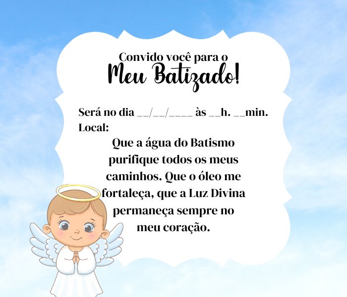 texto batizado padrinhos