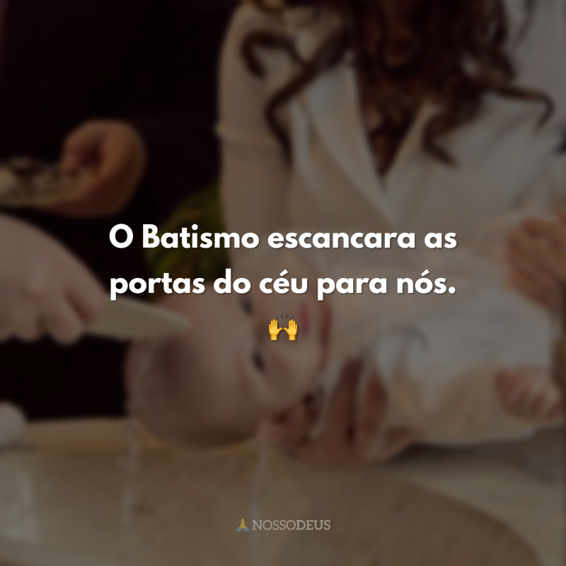 citações batismo religioso