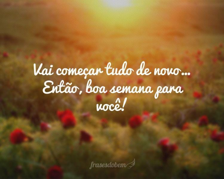 desejos positivos para a semana