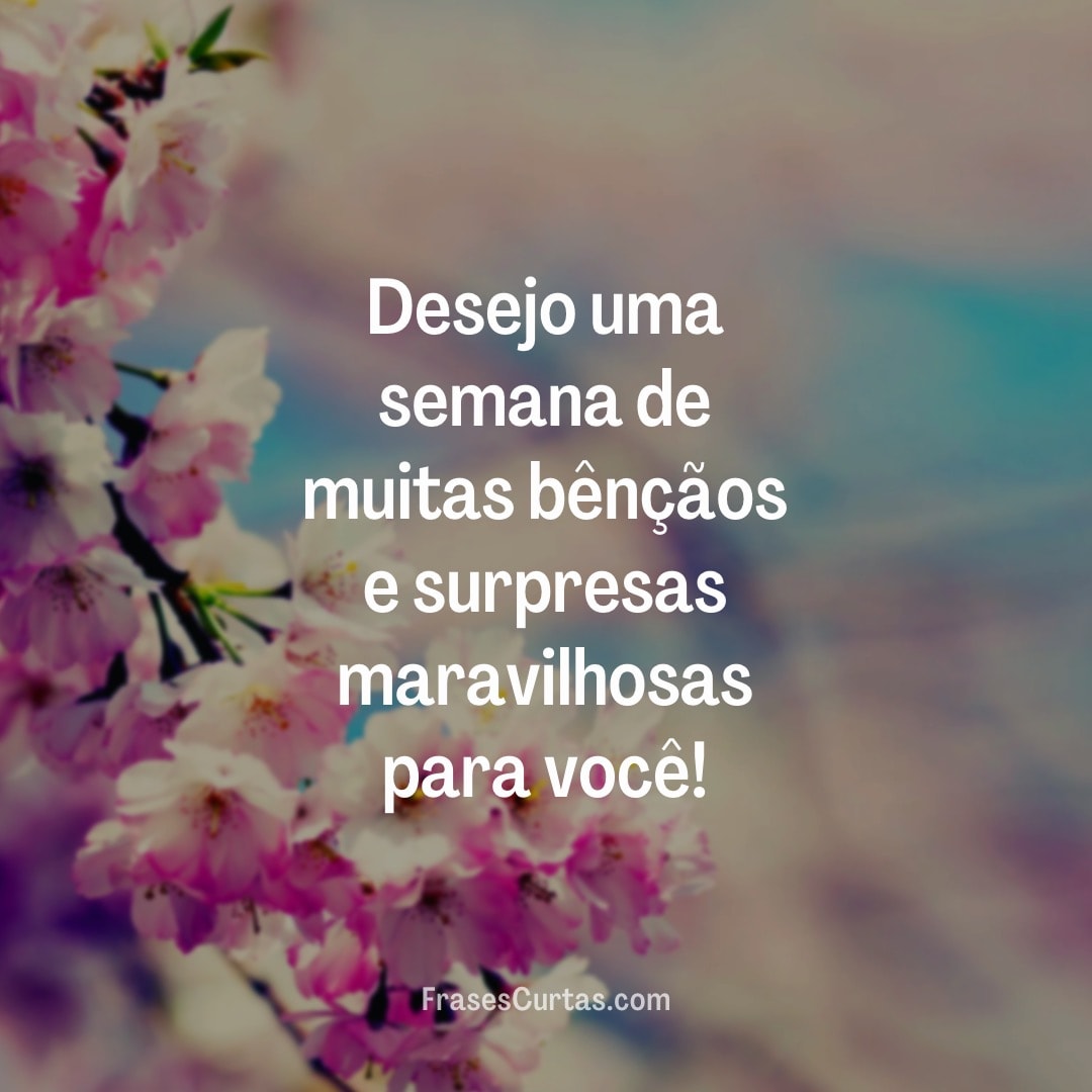 frases de reflexão para iniciar a semana