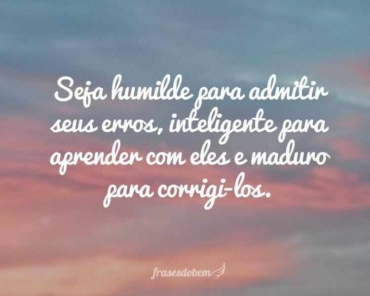 pensamentos sobre ser humilde