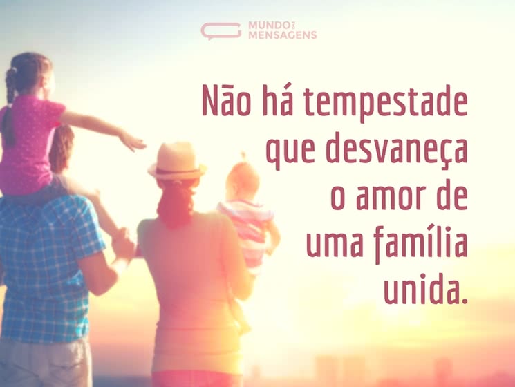 frases curtas para família