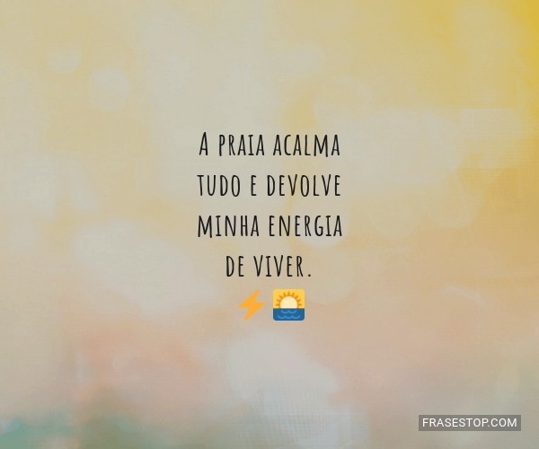 mensagens para foto na praia