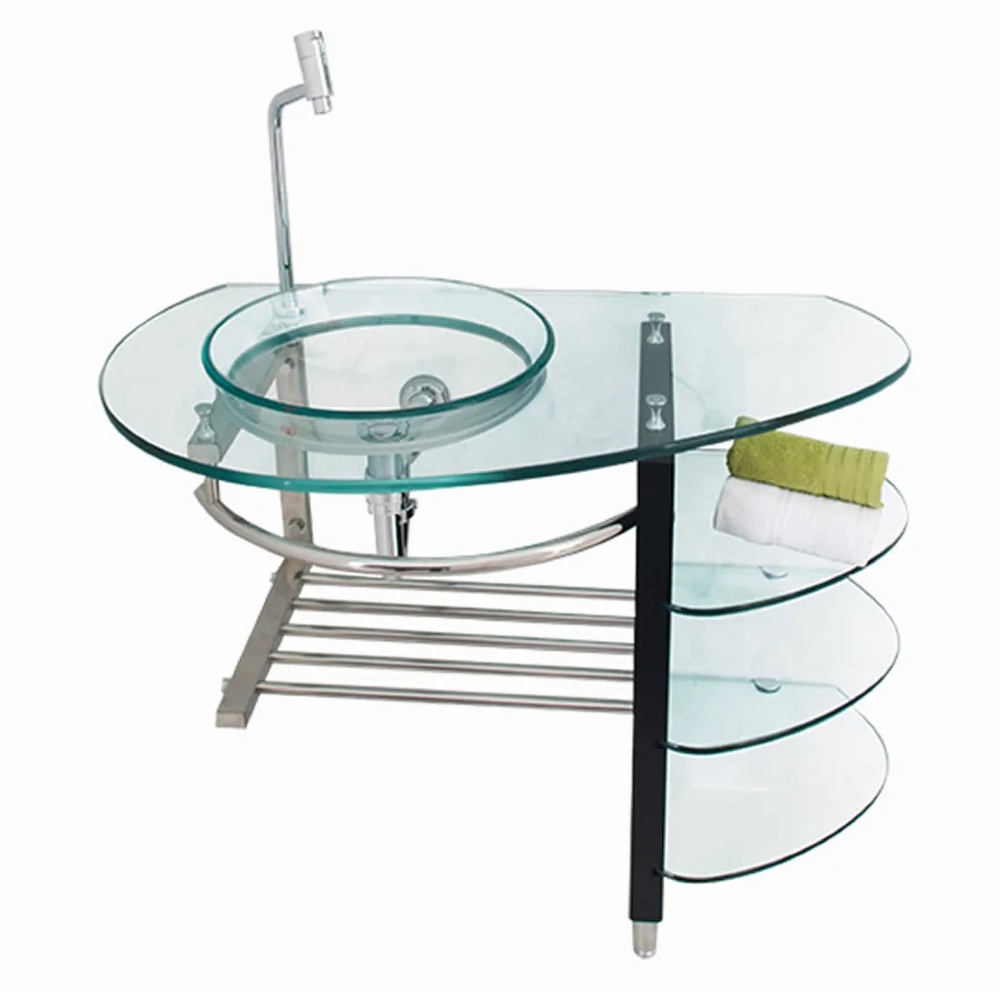 gabinete de vidro para lavabo