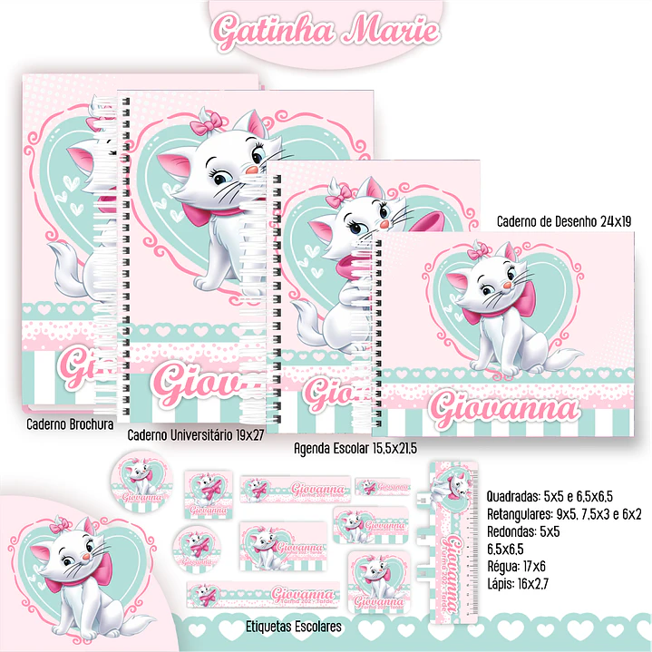 topo de bolo gatinha marie diy